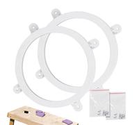 Corn Hole Light - 2Pcs Bright Cornhole Ring Lights | Complete Cornhole Lights Set | LED Maislichtlichter Suitable for Night Play Backyard Games Outdoor Parties Tournament Boards Visibility Boost