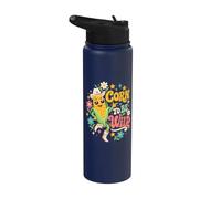 Corn Humor Corn to Be Wild Cowboy Cute Floral Western Vibes Stainless Steel Insulated Water Bottle