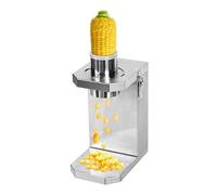 Corn Kernel Stripper, One-Touch Corn Thresher with Detachable Parts, Stainless Steel Body & 6.5Cm Feed Chute for Raw & Cooked Corn - Easy Clean