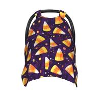 Corn Kernels Purple Print Baby Car Seat Covers, Breathable Nursing Cover Breastfeeding Cover, Stroller Covers, Multi-use Infant Carseat Canopy, Baby Boys Girls Newborn Essentials