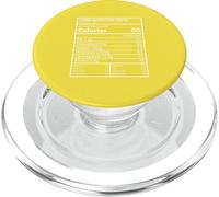 Corn Nutrition Facts Panel Minimal Typography Design PopSockets PopGrip for MagSafe