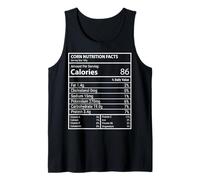 Corn Nutrition Facts Panel Minimal Typography Design Tank Top