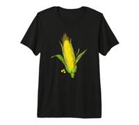 Corn ON THE COB Illustration Botanical Artwork Vegetable Premium T-Shirt