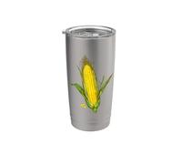 Corn ON THE COB Illustration Botanical Artwork Vegetable Stainless Steel Insulated Tumbler