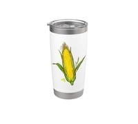 Corn ON THE COB Illustration Botanical Artwork Vegetable Stainless Steel Insulated Tumbler