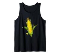 Corn ON THE COB Illustration Botanical Artwork Vegetable Tank Top