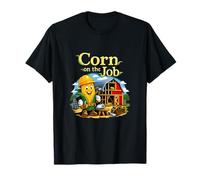 Corn on The Job Country Farm Pun Barn Builder Graphic T-Shirt