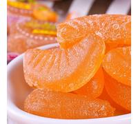 Corn orange mango flavor soft candy, instant fruit flavor fudge, mixed gummies candy gift bag, delicious Dim sum, desserts, sweets, peelable candy, wedding candy, leisure snacks (Orange flavor,500g)