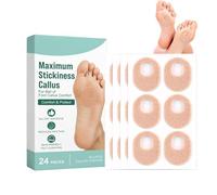 Corn Pads for the Soles | 24 Pieces Oval Self Adhesive Soft Protective Pads | Corn Protectors for Toes - Suitable for Men and Women, Boots, Heels, Hands, Walking, Dancing and