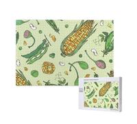 Corn Peas Pod Beans Pod Caper,1000 Pieces Wooden Jigsaw Family Game Jigsaw Puzzles for Adults Teens Home Decor