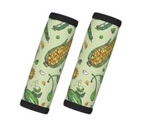 Corn Peas Pod Beans Pod Caper, 2 Pcs Luggage Handle Wrap Grips, Comfort Soft Handle Covers Luggage Tag