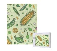 Corn Peas Pod Beans Pod Caper,500 Pieces Wooden Jigsaw Family Game Jigsaw Puzzles for Adults Teens