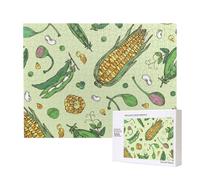 Corn Peas Pod Beans Pod Caper,500 Pieces Wooden Jigsaw Family Game Jigsaw Puzzles for Adults Teens Home Decor