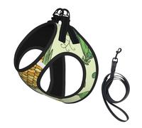 Corn Peas Pod Beans Pod Caper,Pet Harness,Adjustable Reflective Dog Harness,Pet Leash Vest,S