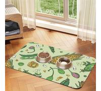 Corn Peas Pod Beans Pod Caper,Waterproof Pet Feeding Mat,PU Leather Placemats for Cat Dog Water Bowl,Food Mats,40x60cm