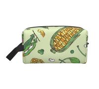 Corn Peas Pod Beans Pod CaperLarge Capacity Cosmetic Organizer，Travel Makeup Bag for Women