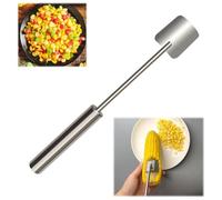 Corn Peeler for Corn on The Cob, Stainless Steel Corn Stripper, Corn Planer Thresher, Corn Remover with Ergonomic Handle for BBQ Camping Kitchen Party (Style A)