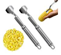 Corn Peeler, Stainless Steel Corn Peeler for Corn on The Cob, Corn Stripping Tool with Ergonomic Handle for Kitchen Home