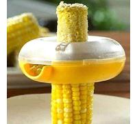 Corn Peeler, Stainless Steel Unique Round Shaped Corn Cutter Easy Cleaning Efficient Small Portable Manual Corn Stripper Corn Sheller Corn Thresher (Yellow, ONE Size)