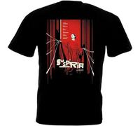 Corn Plane Suspiria T-Shirt Movie Poster Dario Argento Men's Black XL