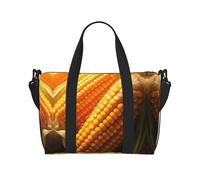 corn Printed Tote Gym Bag Crossbody Weekend Travel Bag Suitable For Business Trips