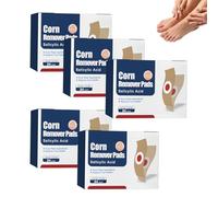 Corn Removal Pads - Verruca Remover Patches - Corn Plasters with Protective Hole - Foot Clavus Remover Cushions, Ideal for Toe Clavus & Hard Skin, Relieves Pressure & Soothes Discomfort (5 Boxes)