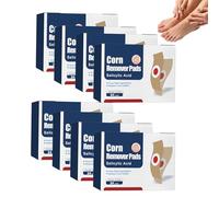 Corn Removal Pads - Verruca Remover Patches - Corn Plasters with Protective Hole - Foot Clavus Remover Cushions, Ideal for Toe Clavus & Hard Skin, Relieves Pressure & Soothes Discomfort (8 Boxes)