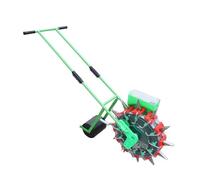 Corn Seeder Planter & Fertilizer Applicator, Garden Push Hand Seed Spreader, Portable Lawn & Garden Spreader with 12 Mouths
