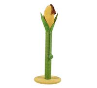 Corn Shape Cat Scratcher Post for Indoor Cats Hanging Toy Ball Activity Center Furniture Protection Grinding Claws 80cm Tall Scratching Pole