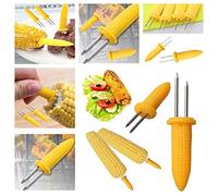 Corn Skewers Stainless Steel Sweetcorn On The Cob Holder BBQ Prongs Forks - 18574C (1 Sample Pc Only)