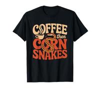 Corn Snake Owner Coffee Lover Morning Reptile Keeper Mom T-Shirt