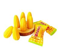 Corn Soft Candy - Chewy Texture, Sweet Corn Flavor, Individually Wrapped Convenient Snack, 318g Bulk Bag