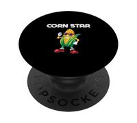 Corn Star Funny Corn On The Cob Humor Corn Star PopSockets Adhesive PopGrip