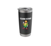 Corn Star Funny Corn On The Cob Humor Corn Star Stainless Steel Insulated Tumbler
