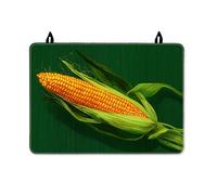 Corn Stove Top Cover for Electric Stove, Harvest Natural Leaf Green Background Fall Green Washable Kitchen Cover for Counter Space Extension Home Kitchen Decor 28x20 Inch