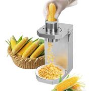 Corn Stripper, Automatic Corn Shucker, Stainless Steel Blades, 7cm Feed Inlet, Detachable, for Fresh & Cooked Corn