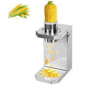Corn Thresher Machine, Stainless Steel Electric Cutter with Removable Blade, 6.5Cm Inlet, for Fresh & Cooked Corn Threshing
