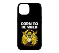 Corn To Be Wild Halloween Scarecrow Illustration Graphic Case for iPhone 14