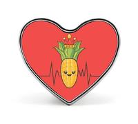 Corn with Crowned Funny Lapel Pins Heart Button Brooch Badge Pin Hat Clothes Bag Jewelry for Men Women