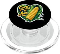 Corn You Neen Is Love Corncob Lover On The Cob Festival Pun PopSockets PopGrip for MagSafe