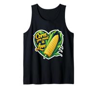 Corn You Neen is Love Corncob Lover On The Cob Festival Pun Tank Top