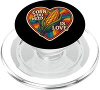 Corn You Neen Is Love Corncob Lover On The Cob Vintage Pun PopSockets PopGrip for MagSafe