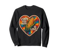 Corn You Neen Is Love Corncob Lover On The Cob Vintage Pun Sweatshirt