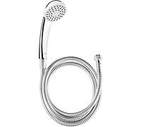 Cornat Amarela TECB3433 Shower Set - Hand Shower Diameter 67 mm - 1 Jet Type - Anti-Limescale and Water-Saving Insert - 150 cm Shower Hose/Shower Head for Shower and Bath/Shower Set
