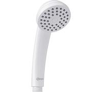 Cornat Amarela TECB3471 Hand-Held Shower Head 67 mm Head Diameter White 1 Jet Type Anti-Limescale and Water-Saving Insert Shower Head for Shower and Bath Eco Shower Head