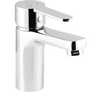 Cornat Barrio Single-Lever Mixer Chrome-Plated Brass Body Effortless Shaft Attachment with Pull Outflow Fitting/High-Pressure Bathroom/Basin Tap / BAR1, Silver