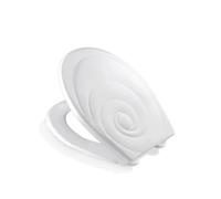 Cornat Bene Toilet Seat White Relief with Lid