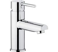Cornat Calo CAL1 Single-Lever Washbasin Tap Chrome-Plated Brass Body Effortless Shaft Attachment with Pressure Drain Valve/High Pressure Tap/Bathroom Sink Tap