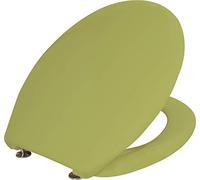 Cornat Cetina KSCET15 Toilet Seat - Simple Look in Moss Green - Easy-Care Duroplast - Plain Design Fits in Any Bathroom/Toilet Seat/Toilet Lid