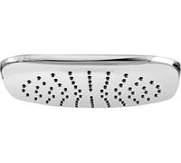 Cornat Classic Shower Head 225 mm Head Diameter 1 Jet Type with Ball Joint and Anti-Limescale Nozzles Chrome-Plated Shower Head Rain Shower/Built-in Shower Head, TECBW3401